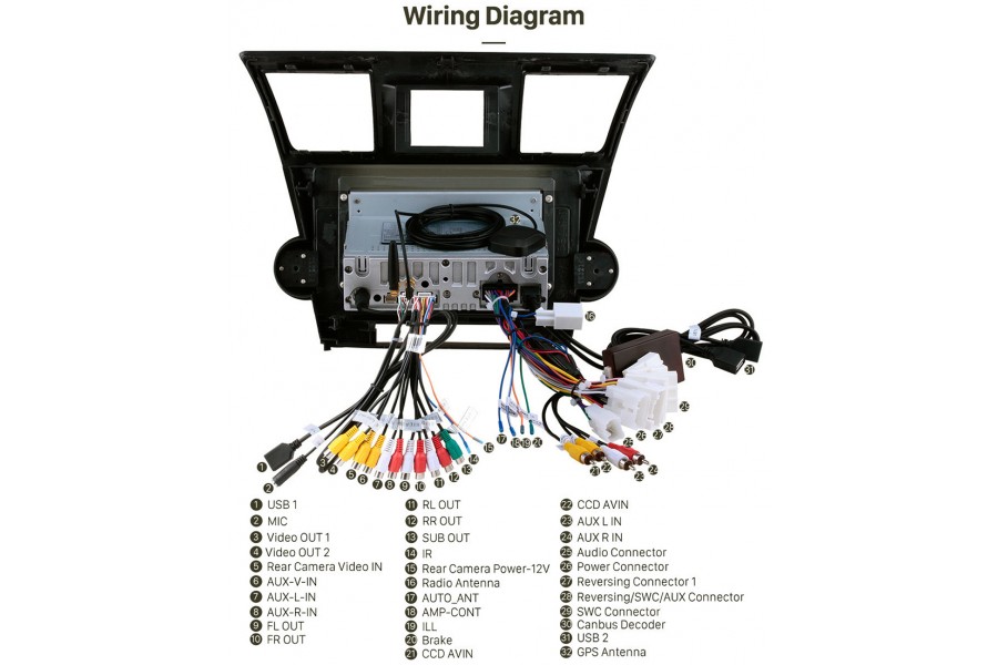 Toyota Highlander 2008-2014 Aftermarket Radio Upgrade 