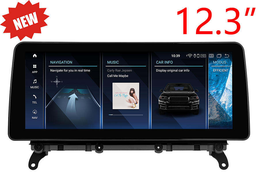 BMW X3(F25)/X4(F26) radio upgrade with 12.3" touchscreen carplay android auto reversing camera retrofit Carstereo Carplay dab 