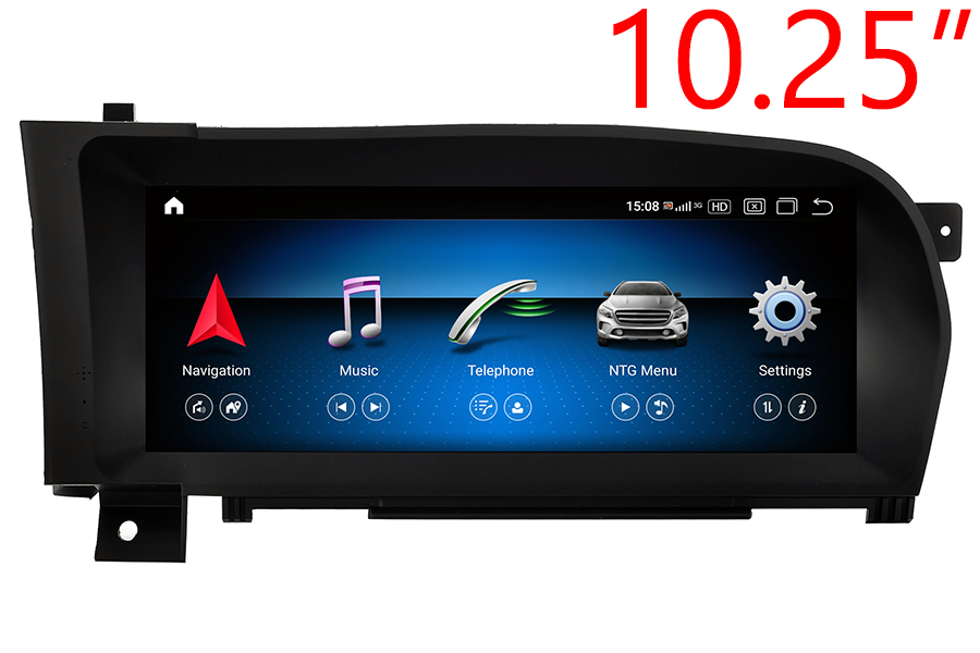 Mercedes-Benz CL-class (C216) S-class(W221) LHD radio upgrade with 10.25" screen 