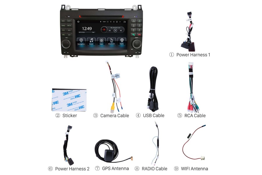 Mercedes-Benz Series/VW Crafter 2004-2016 Autoradio GPS Aftermarket Android Head Unit Navigation Car Stereo 