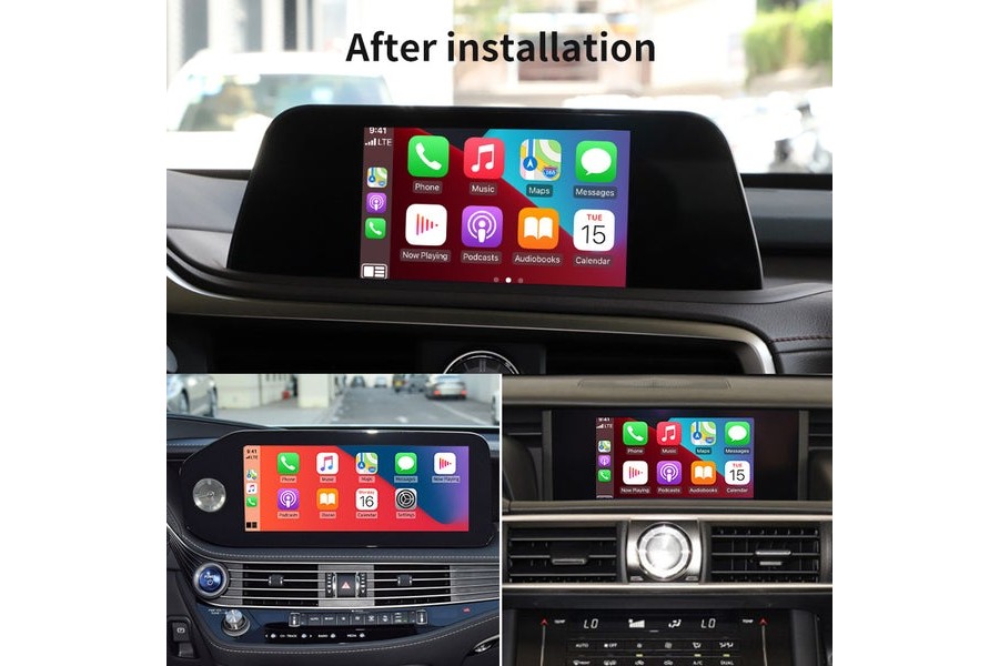 Lexus navigation GS/LS/ES/IS/UX/LX/RC Android-AUTO Automatic Interface Box Mirror Multimedia IOS Wireless Apple Car Carplay 