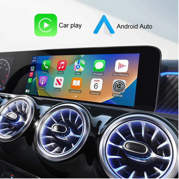 Wireless Apple Carplay and Android auto built-in to the head unit