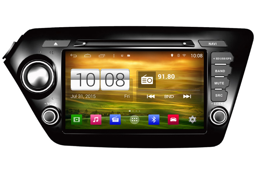 Kia K2/Rio 2011-2013 Autoradio GPS Aftermarket Android Head Unit Navigation Car Stereo 