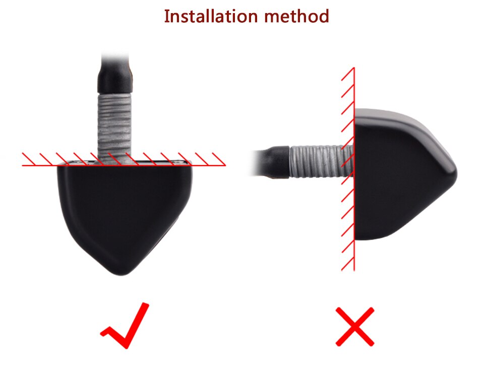 Universal reversing camera drill hole